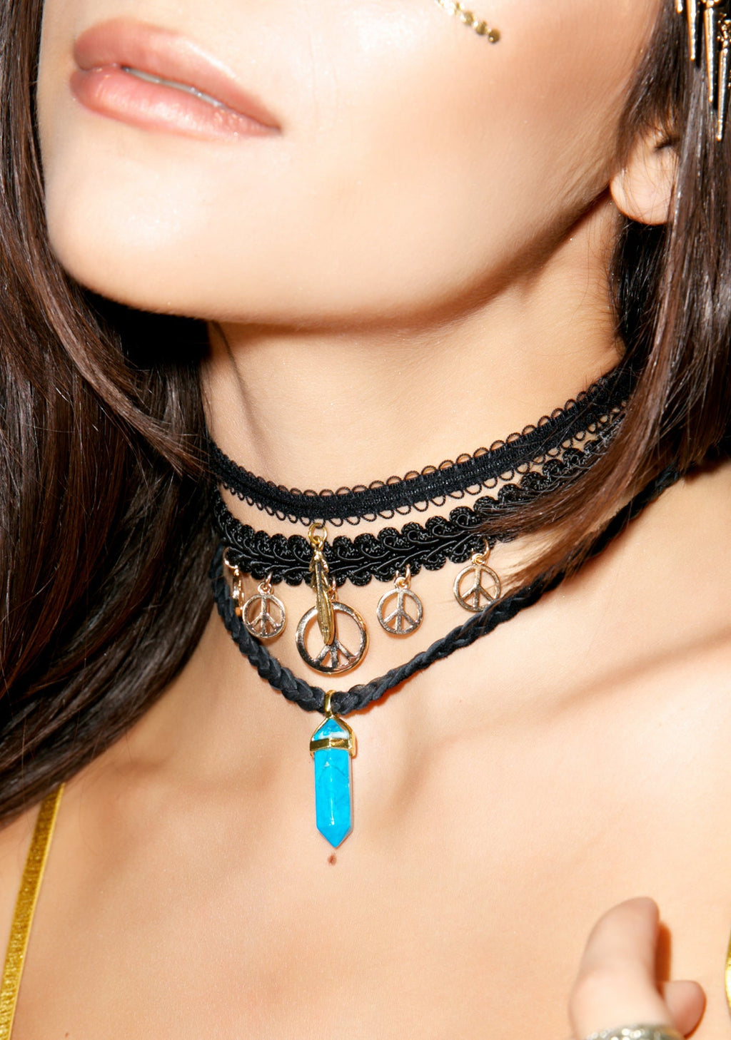 Hella Peaceful Choker - Gold
