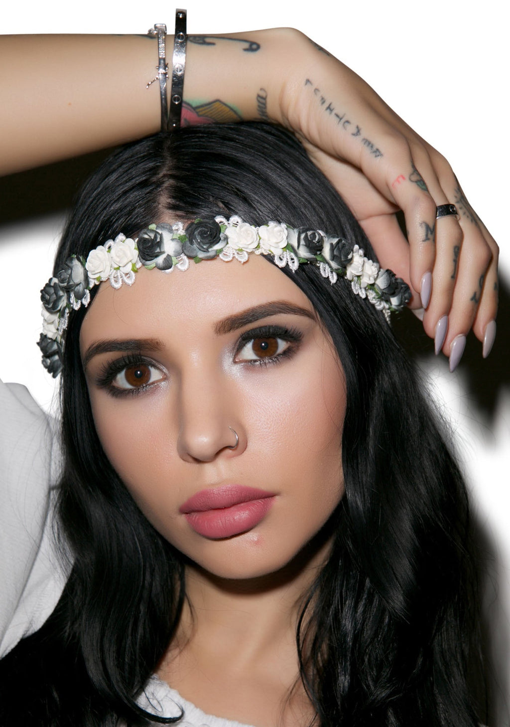 Wildwood Floral Headband - Black