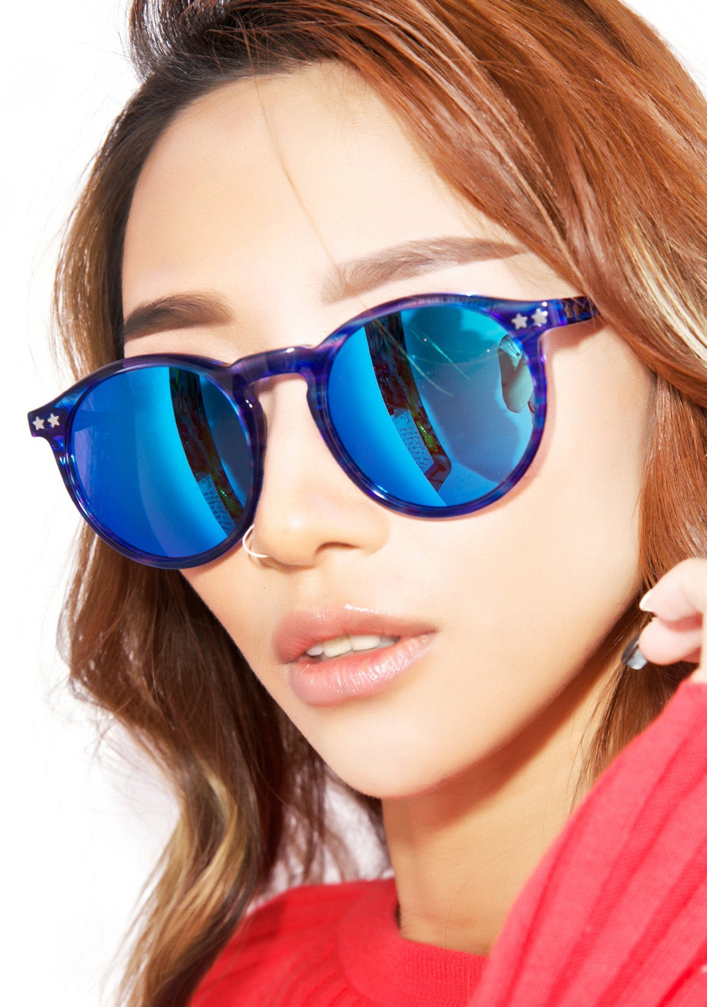 Steff Deluxe Frame Sunglasses - Blue