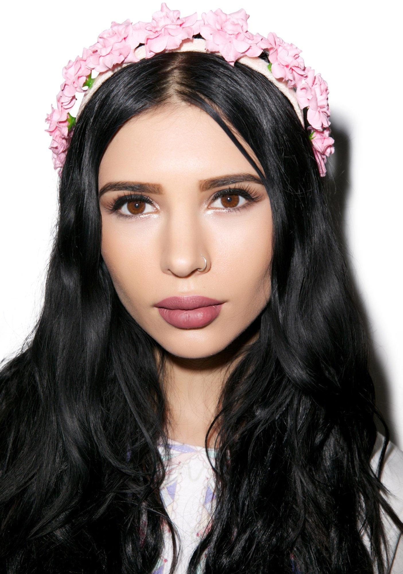 Flower Power Headband - Light Blue