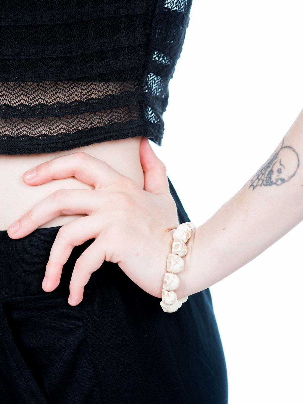 Skull Bracelet - Black