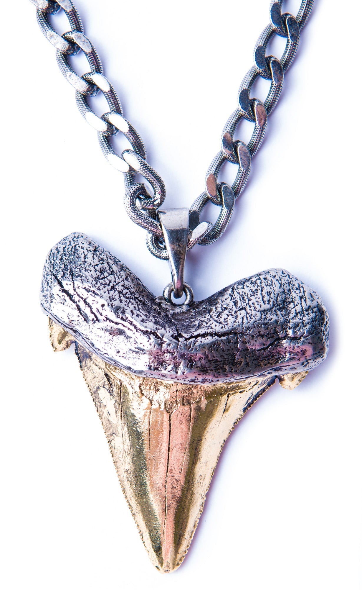 Oversized Shark Tooth Necklace - Gold