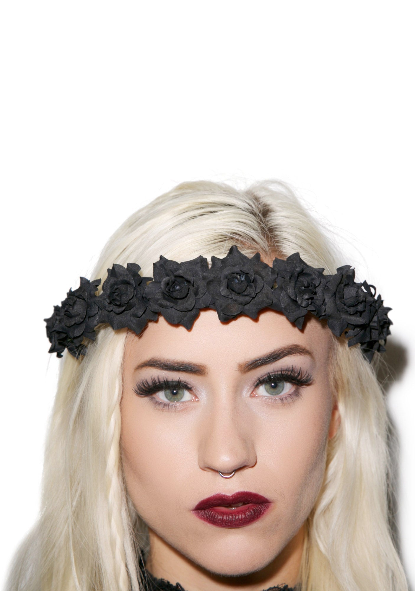 Flower Power Headband - Light Blue