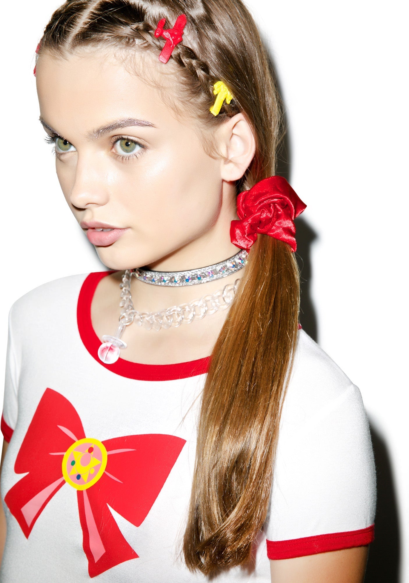 Silk Barbae Bitch Scrunchie - Red