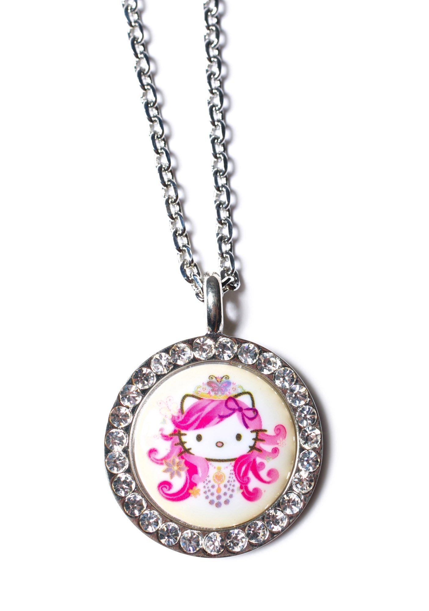 Crystal Persuasion Pendant Necklace - Light Purple