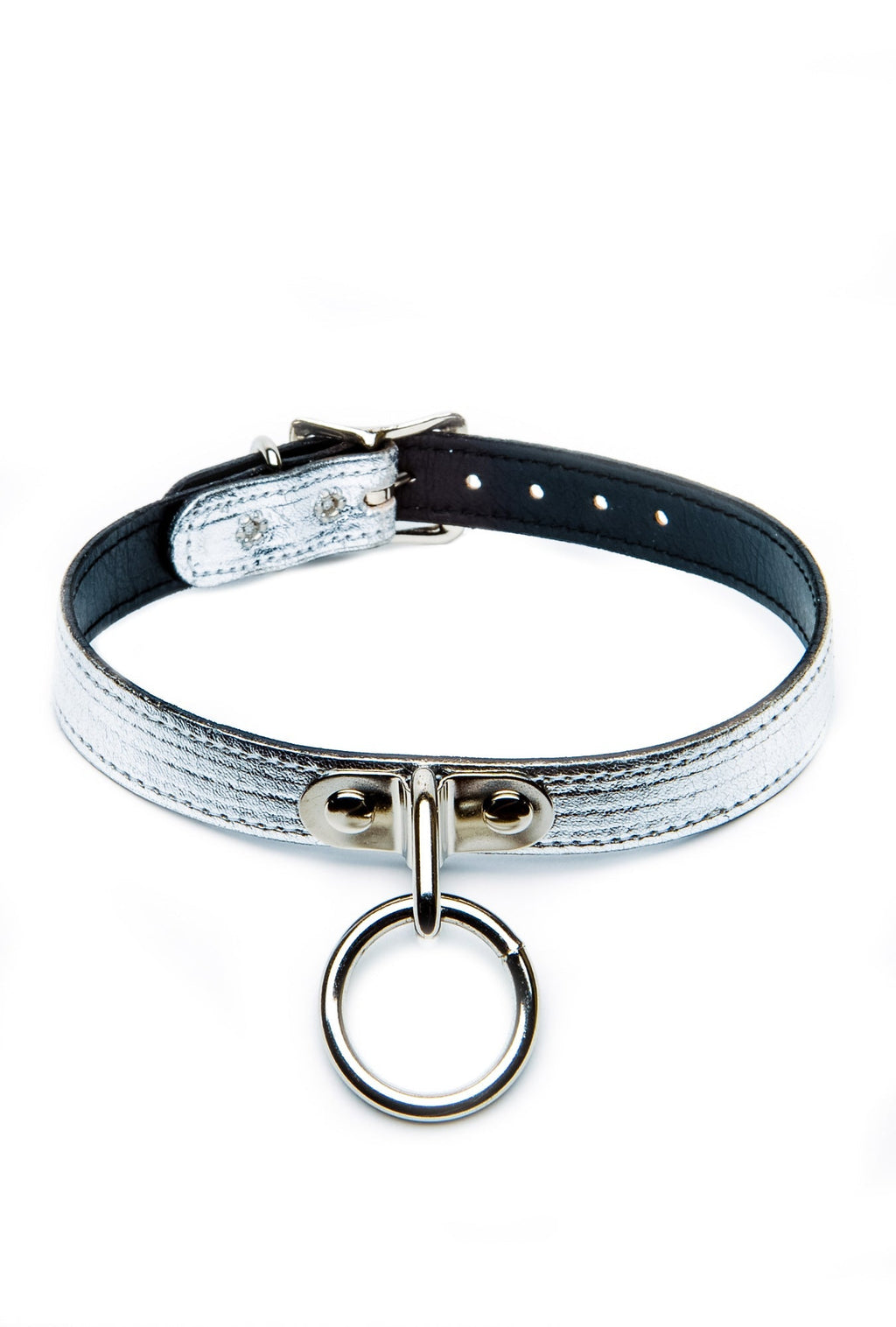 Ogasm O-Ring Collar Choker - White