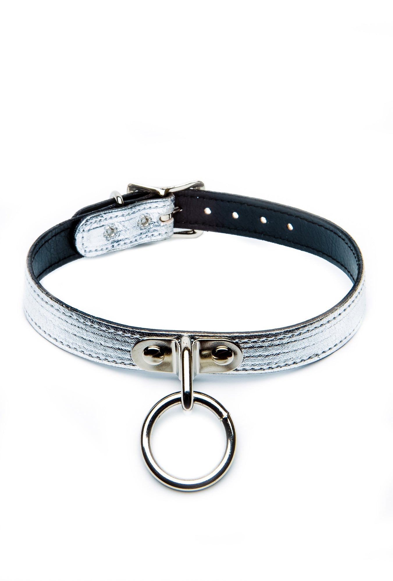 Ogasm O-Ring Collar Choker - White