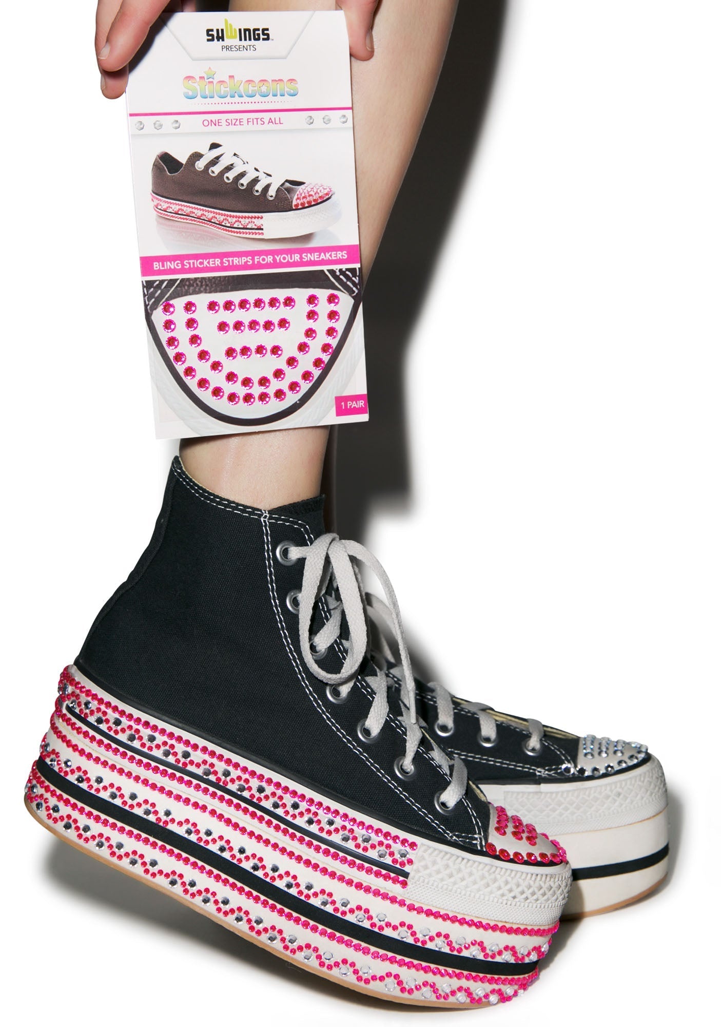 Put A Bling On It Stickers - Pink