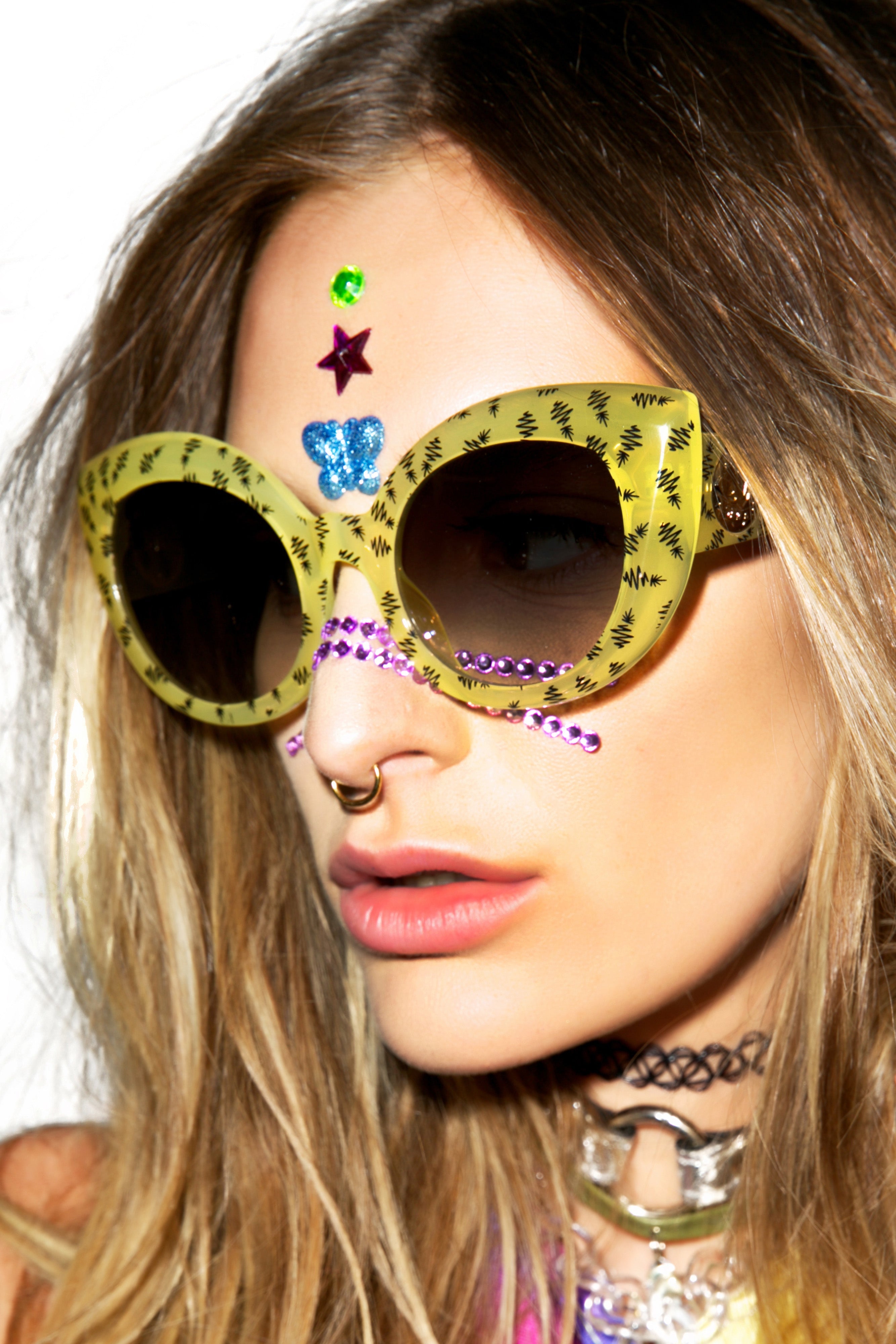 The Diamond Brunch Sunglasses - Yellow