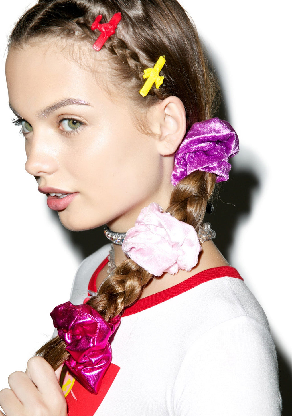 Velvet Barbae Bitch Scrunchie - Purple