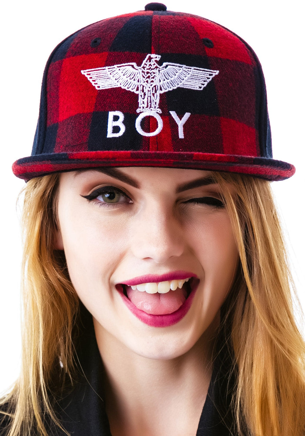 BOY Plaid Cap - Gray