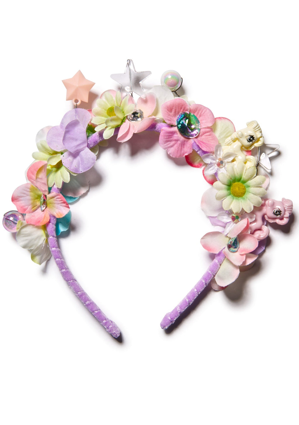 Flower Bomb Headband - Purple