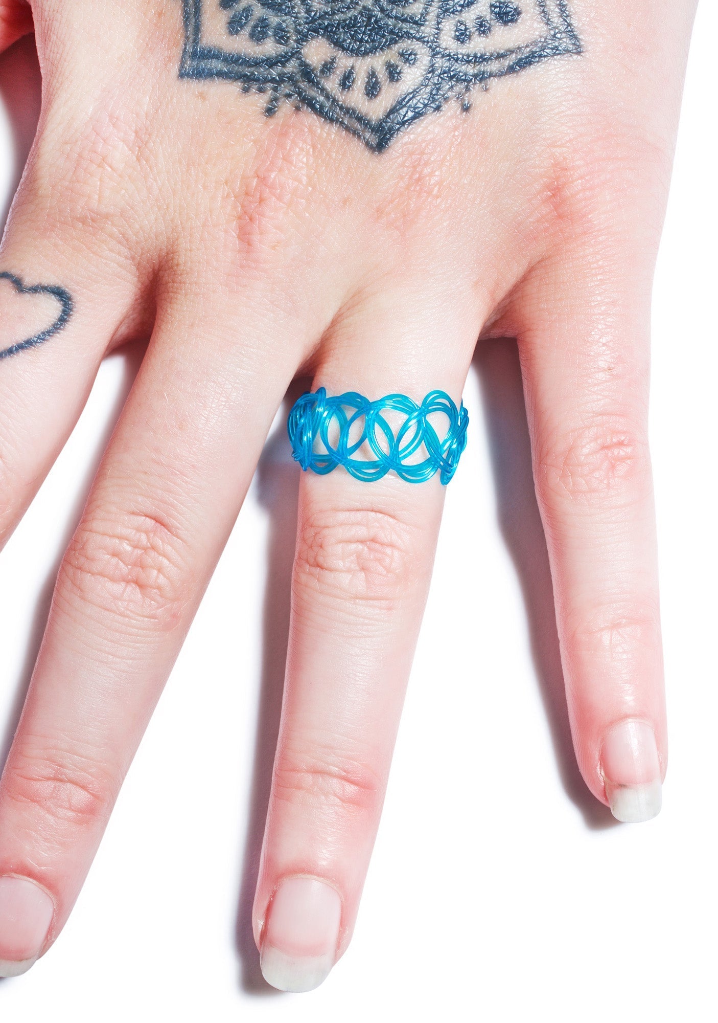 Vending Machine Tattoo Ring - Yellow