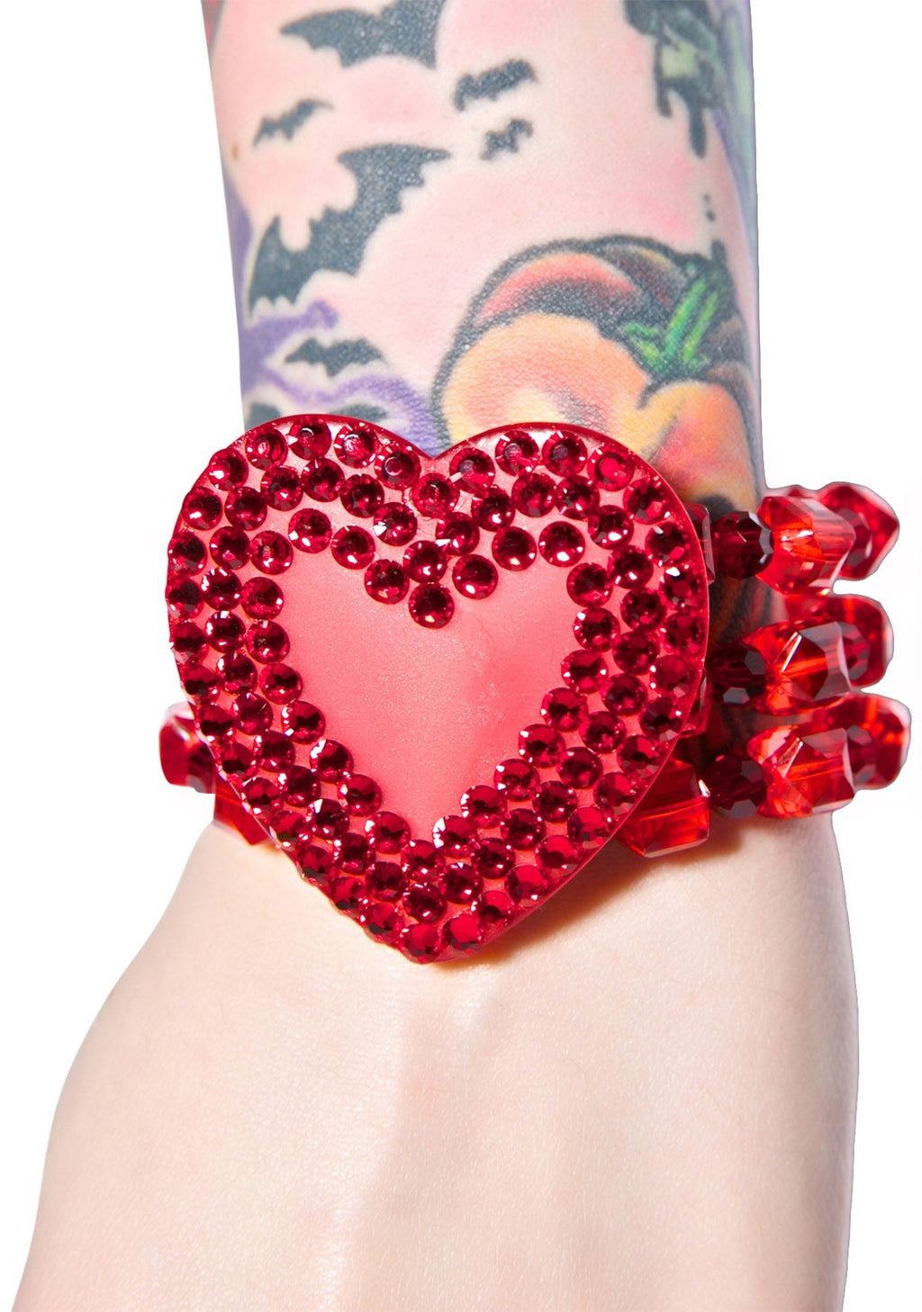 Electric Heart Bracelet - Red