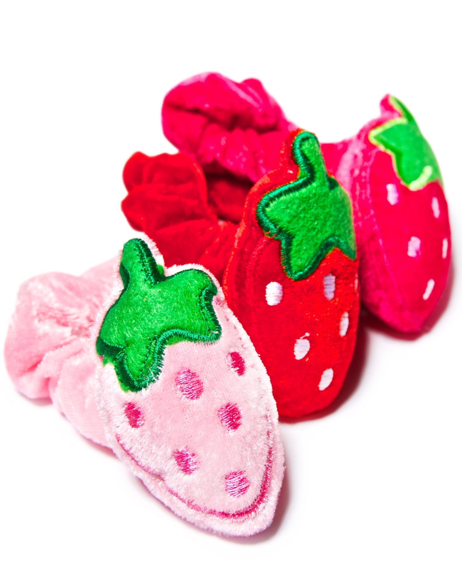 Ichigo Plush Scrunchie - Dark Pink