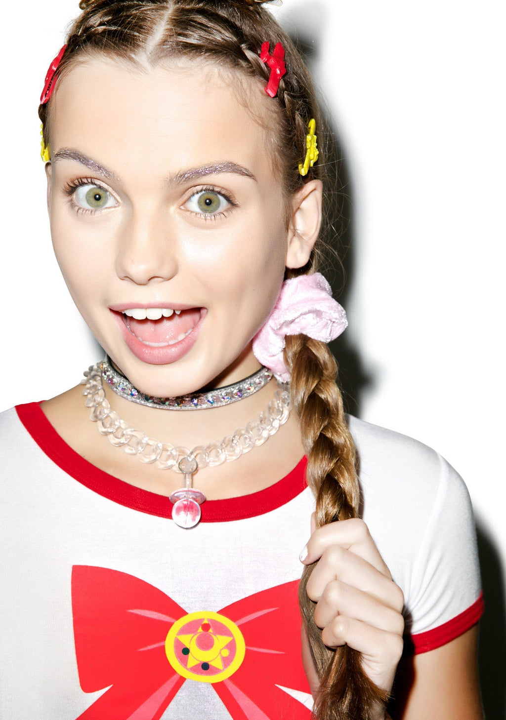 Velvet Barbae Bitch Scrunchie - Purple