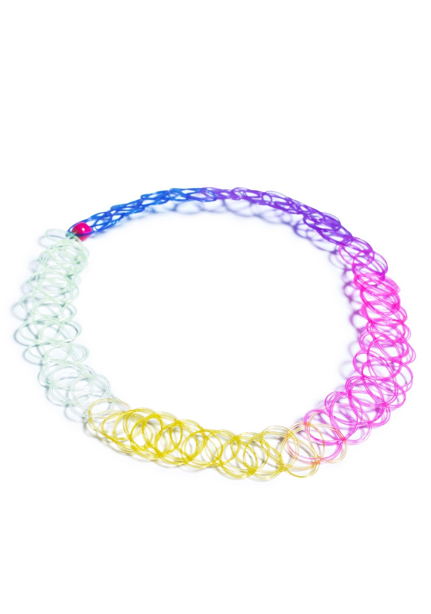 That's So 90s Tattoo Choker - Rainbow