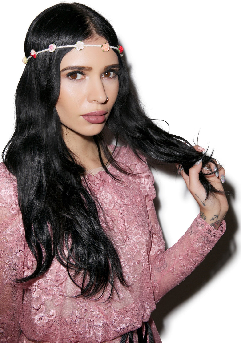 Bella Floral Headband - Purple