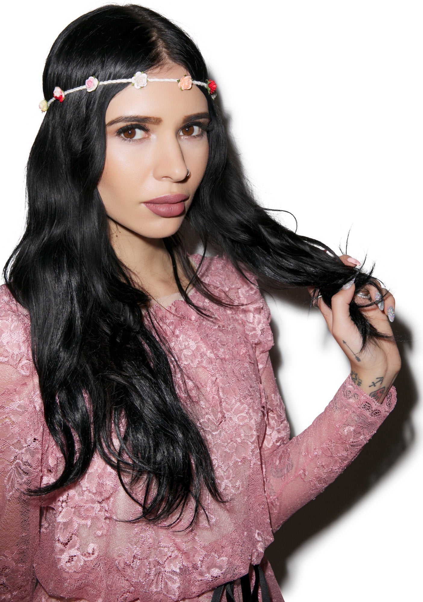 Bella Floral Headband - Purple