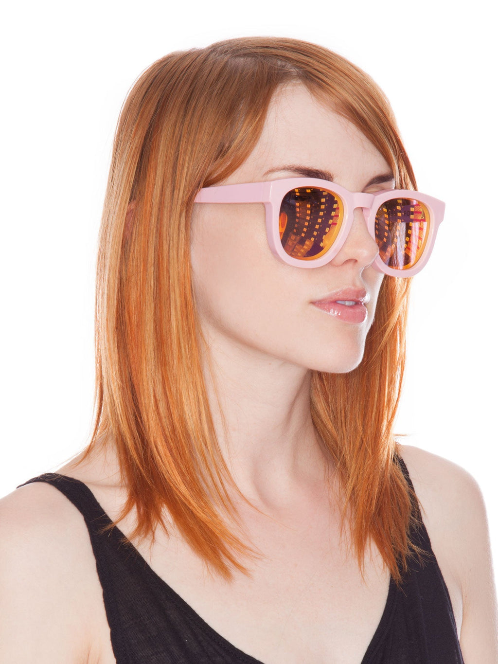 Classic Fox Mirror Sunglasses - Black