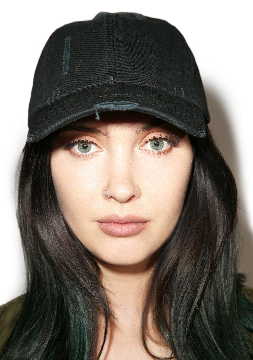 Distressed Dad Hat - Black