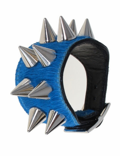 Alessia Double Silver Bracelet - Light Blue