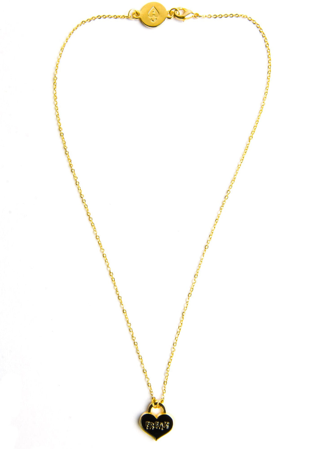 Freak Heart Necklace - Gold