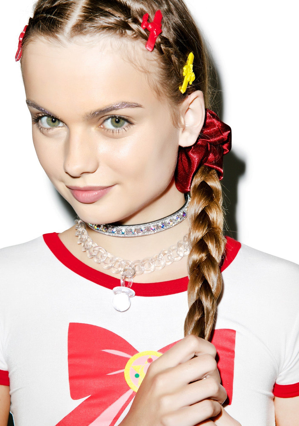 Silk Barbae Bitch Scrunchie - Red