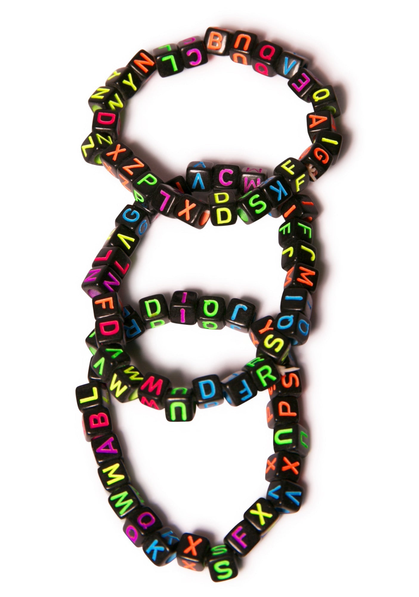 Around Da Block Beaded Bracelets - Black