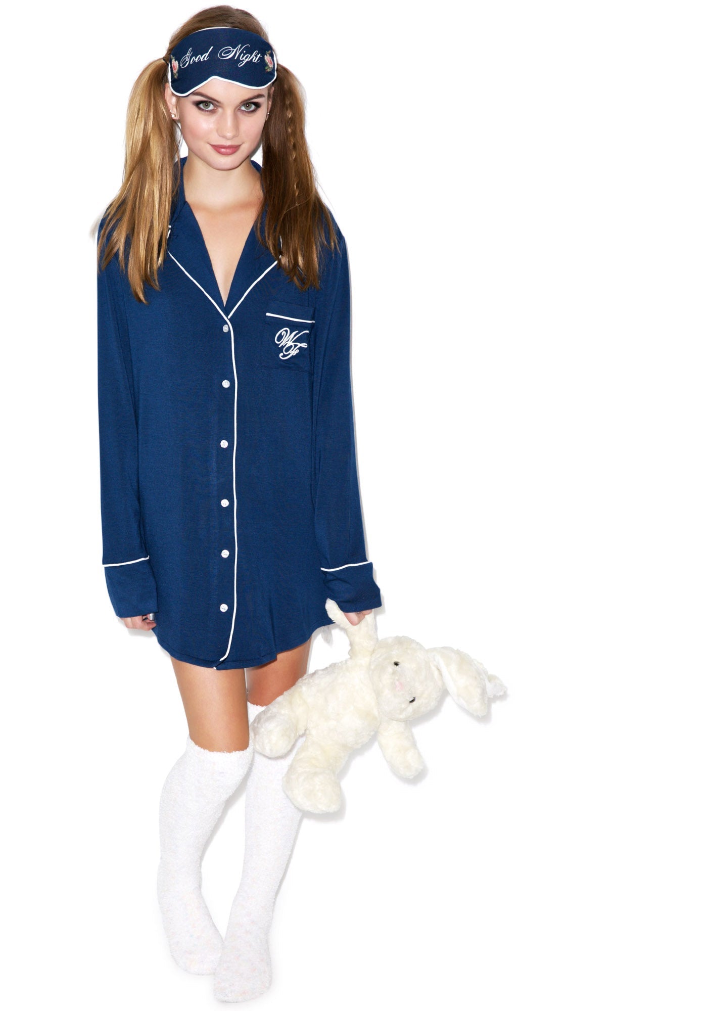 Goodnight Sleep Shirt - Dark Blue