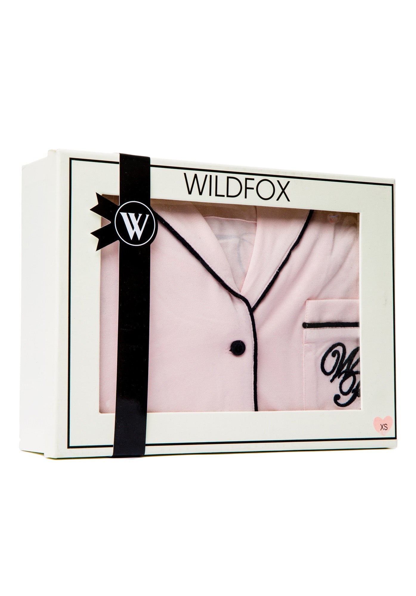 Je T'aime Classic PJ Set - Black