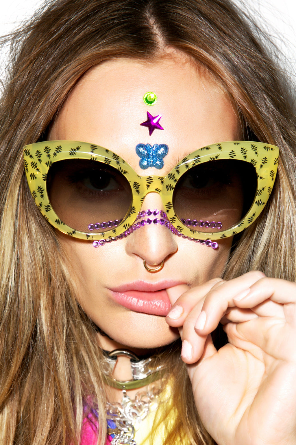 The Diamond Brunch Sunglasses - Yellow