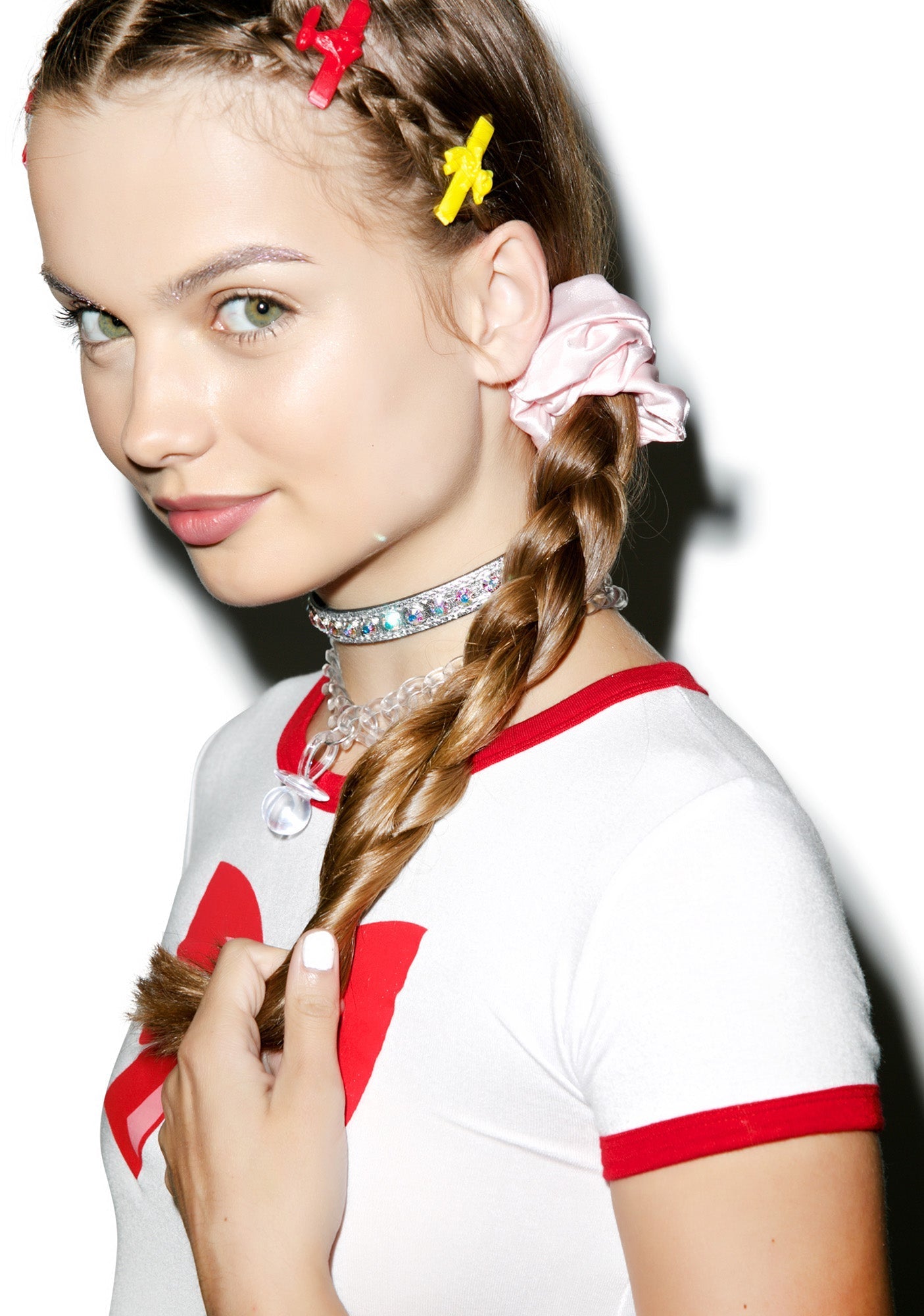 Silk Barbae Bitch Scrunchie - Pink