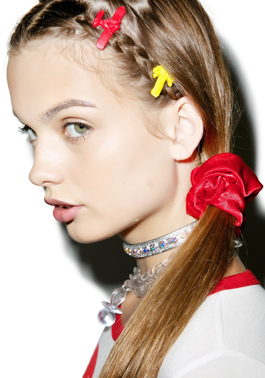 Silk Barbae Bitch Scrunchie - Red