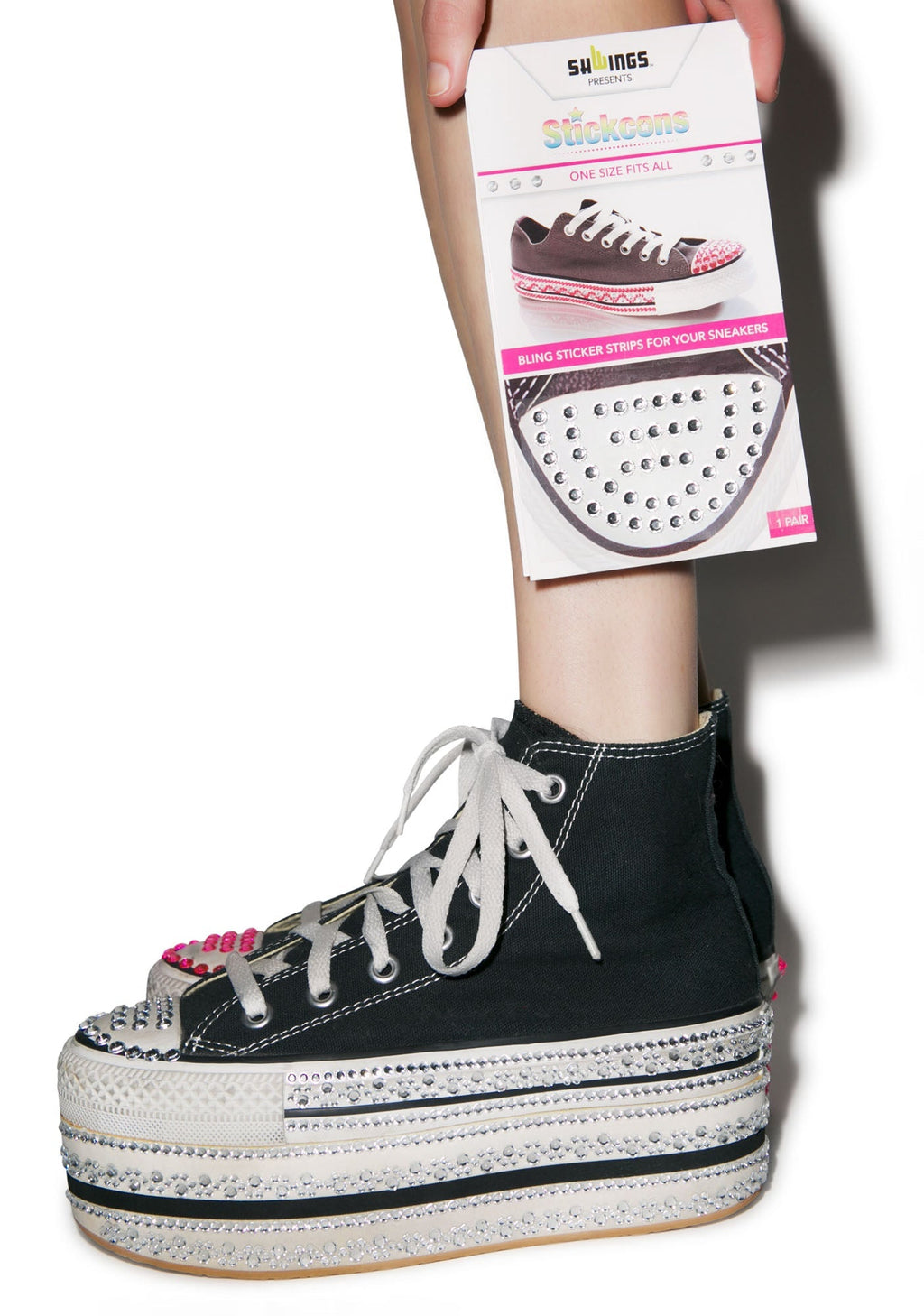 Put A Bling On It Stickers - Pink