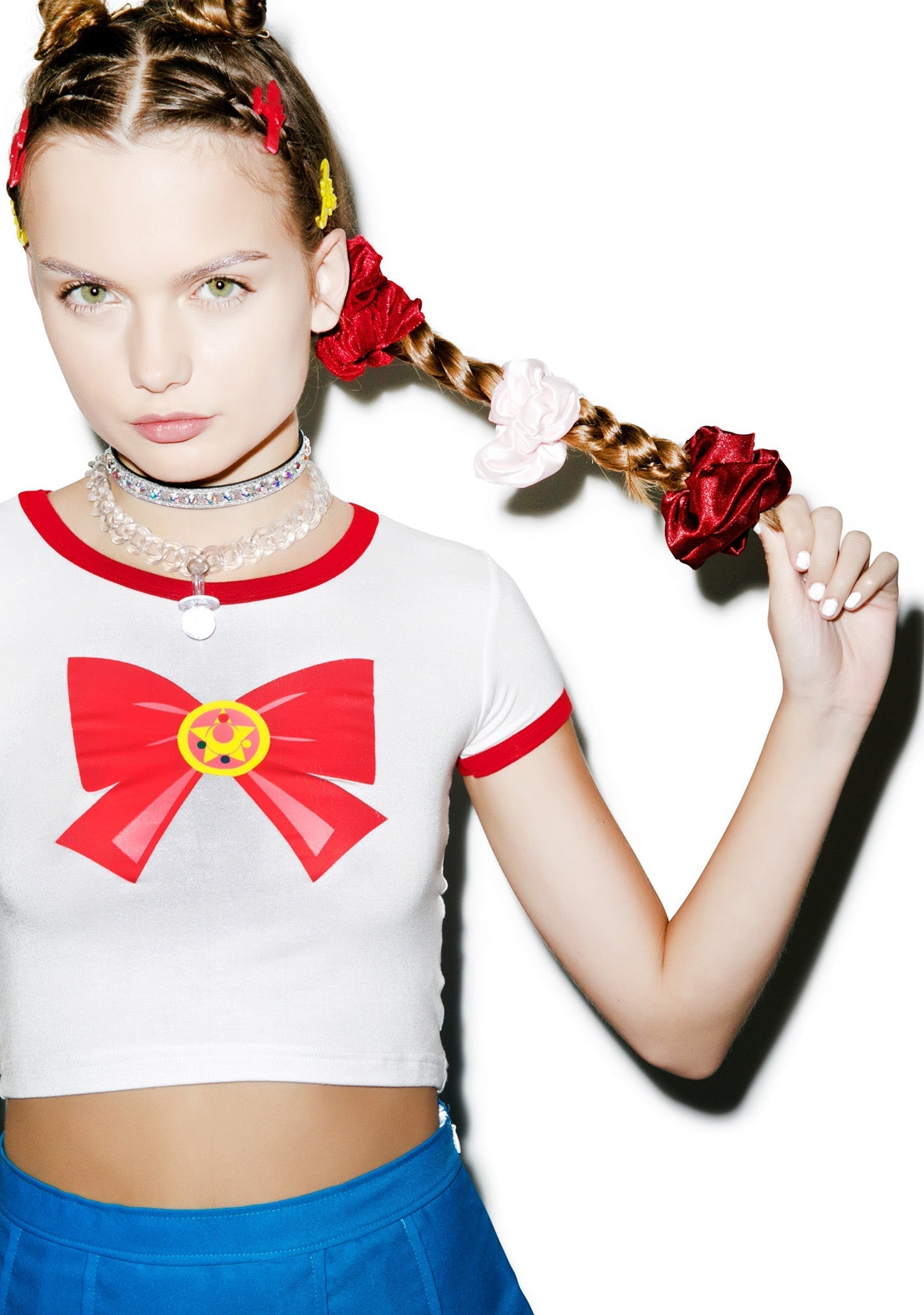 Velvet Barbae Bitch Scrunchie - Purple