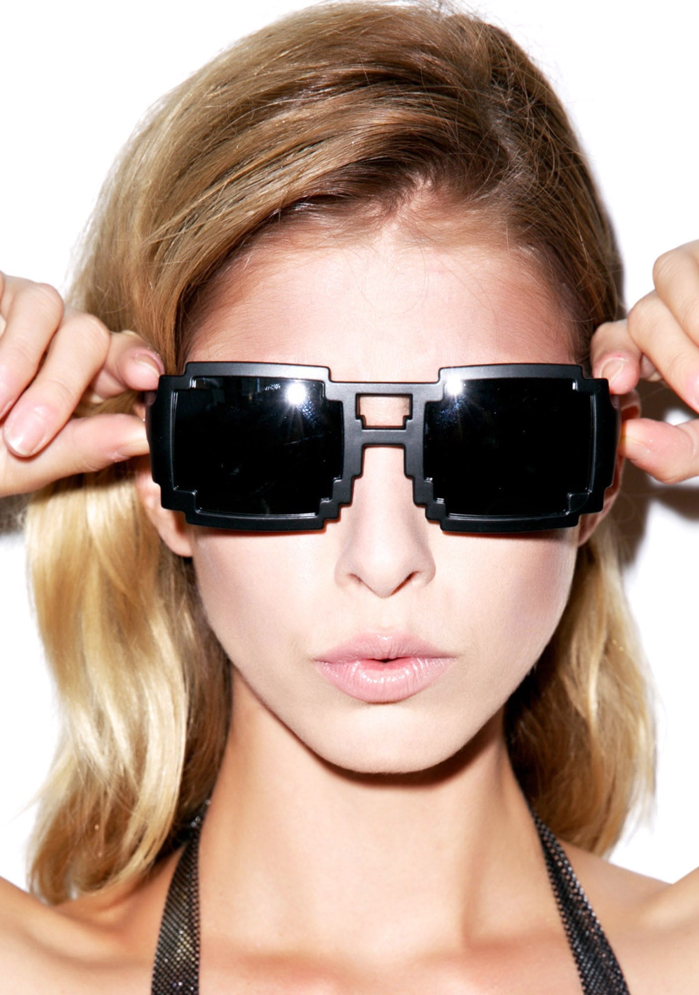 8-Bit Glasses - White