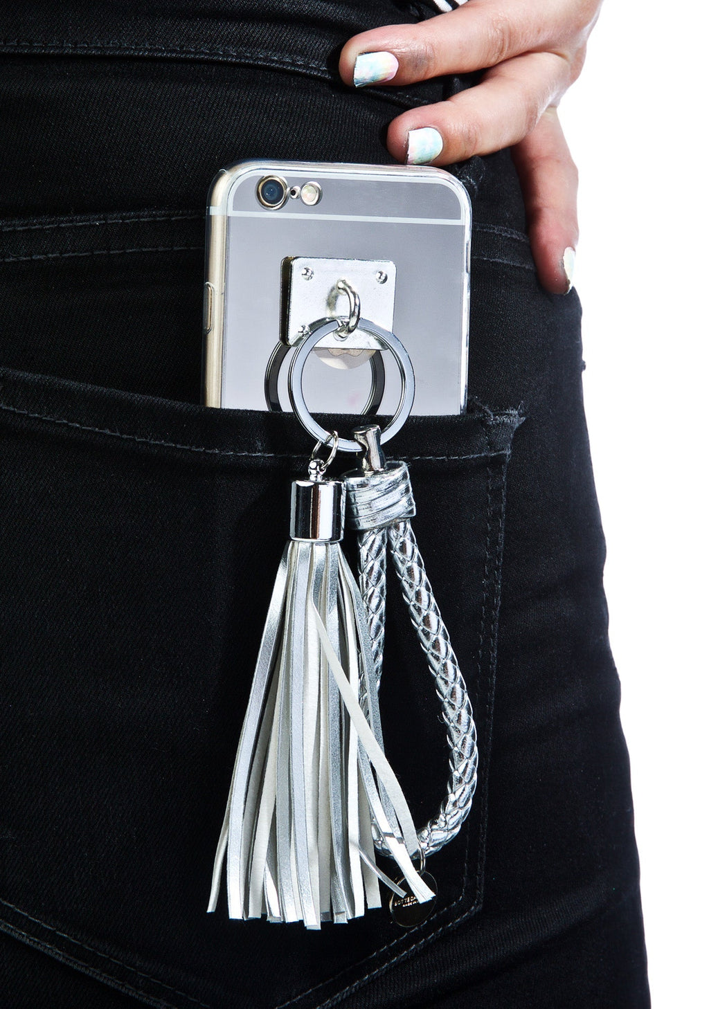 Iâ€™m A Flirt Tassel iPhone 6/6+ Case - Silver