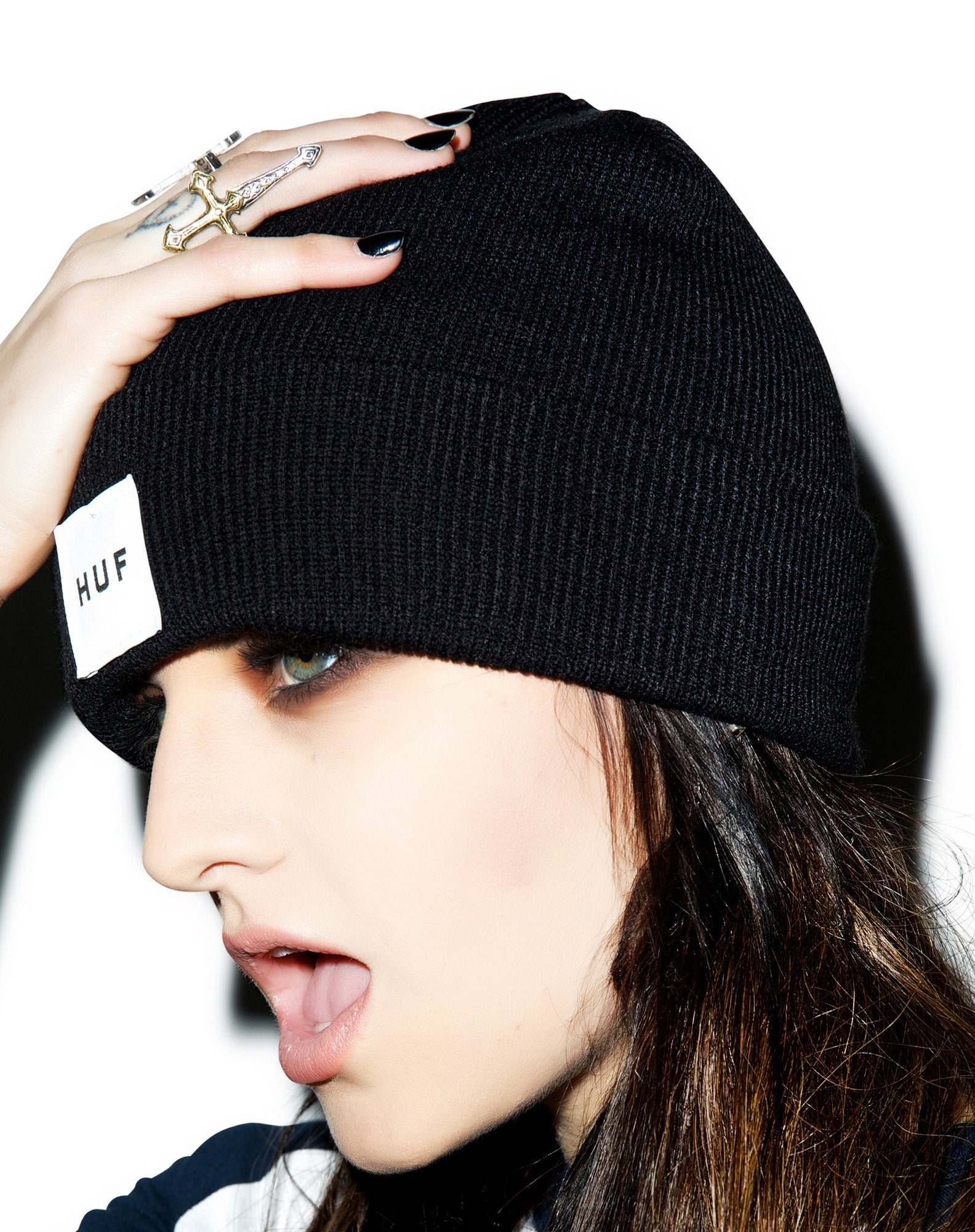 Box Logo Beanie - Gray