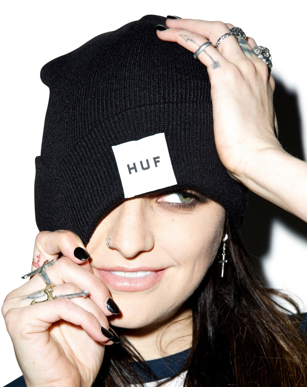 Box Logo Beanie - Gray