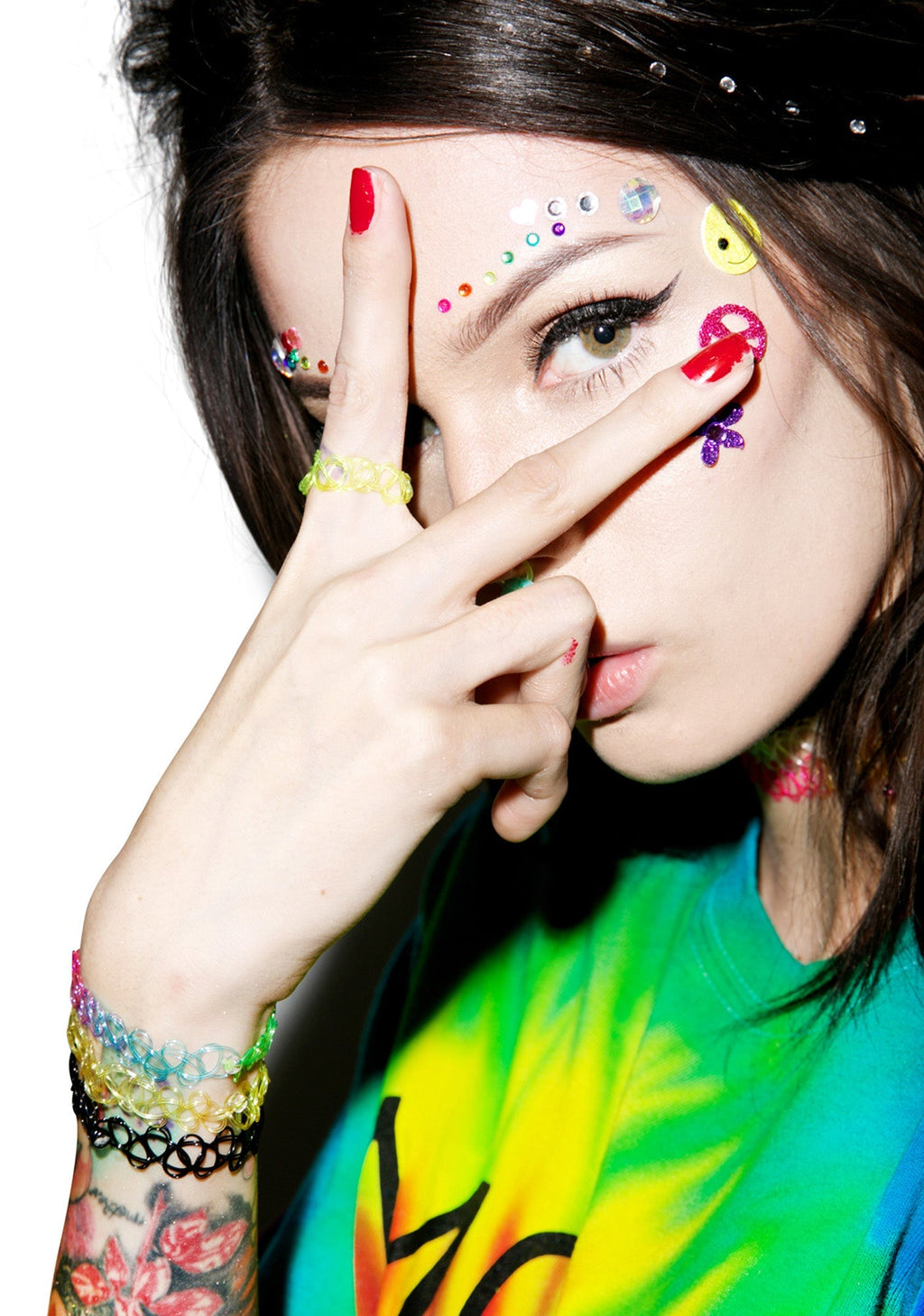 Vending Machine Tattoo Ring - Yellow