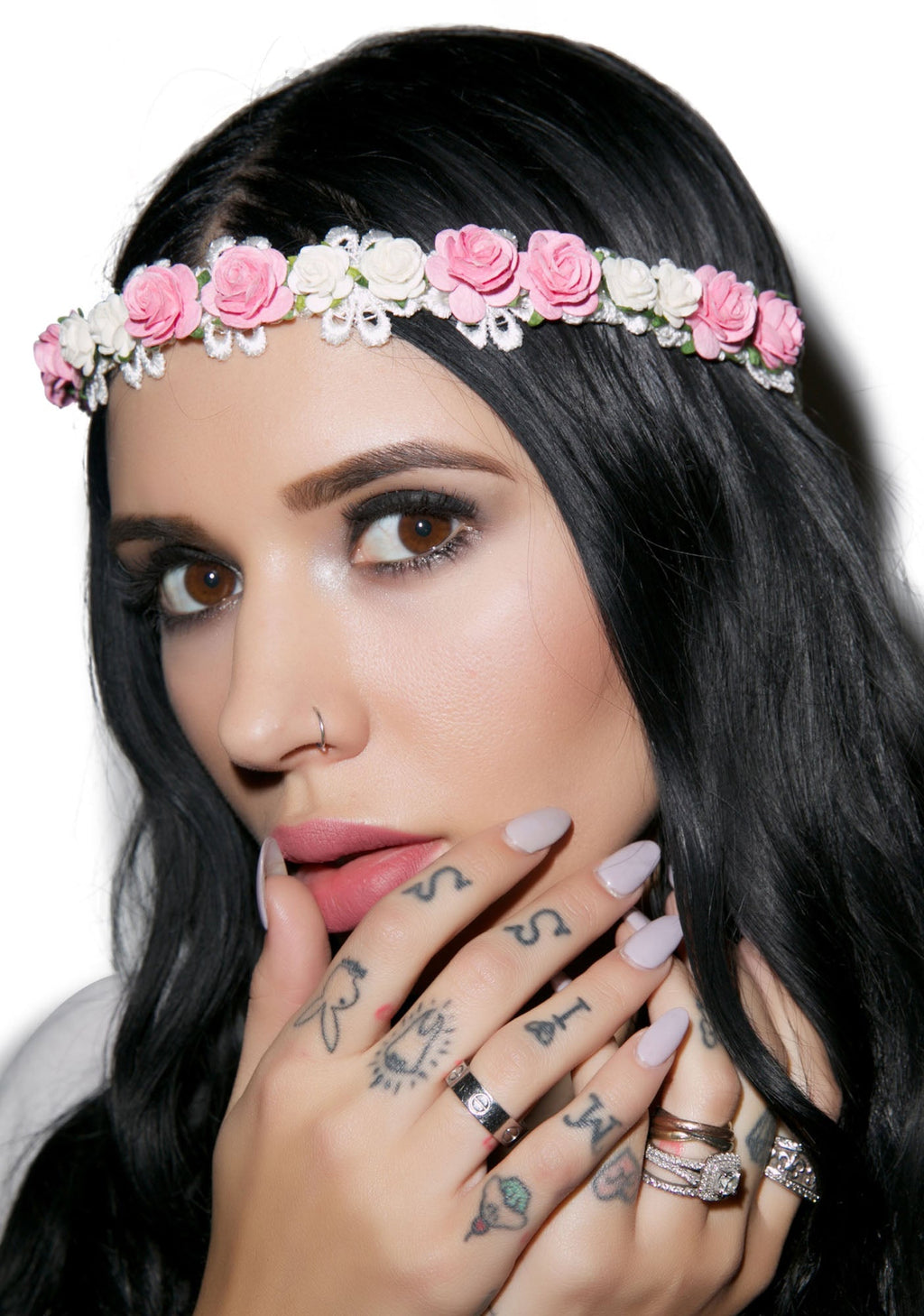 Wildwood Floral Headband - Black