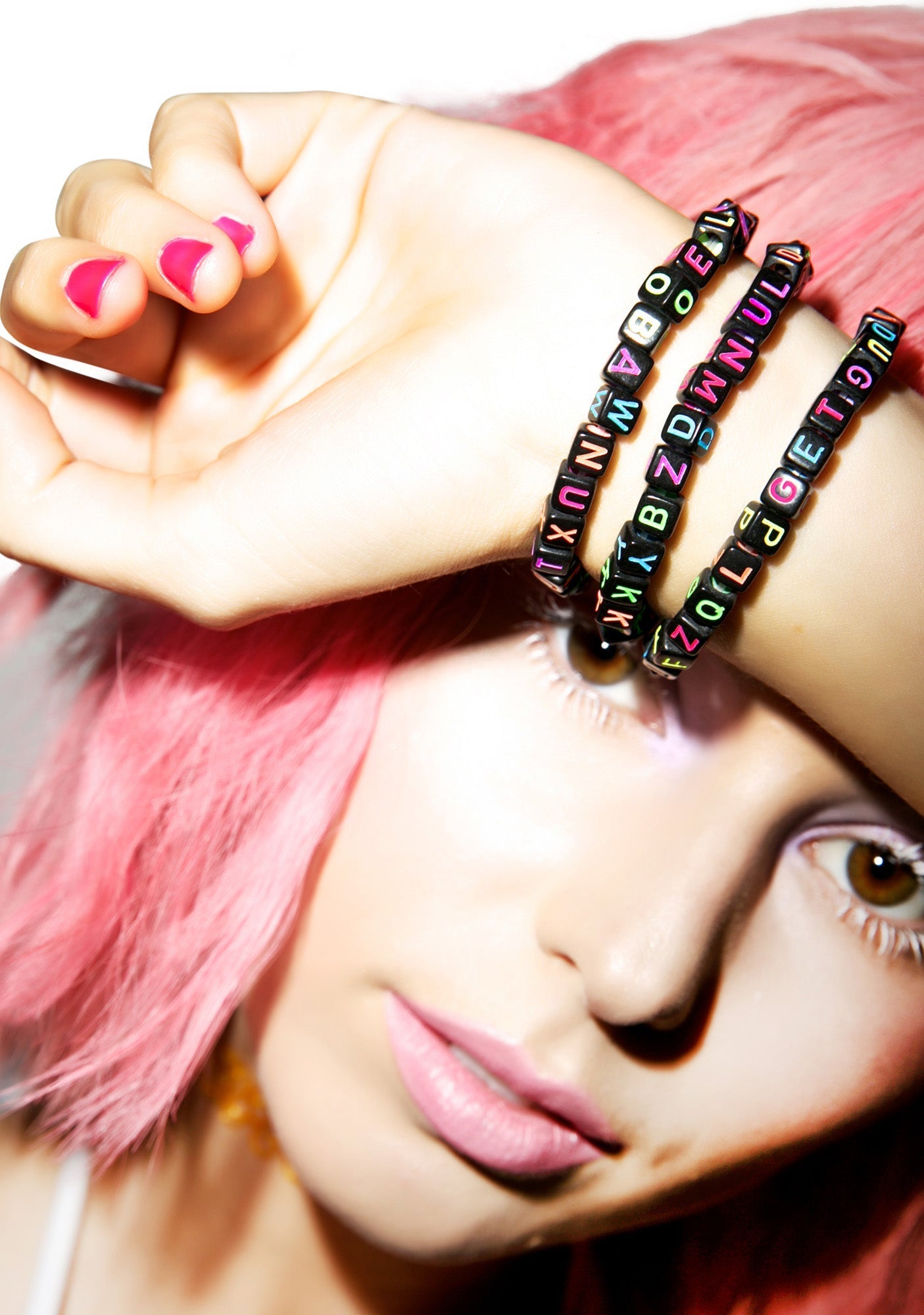 Around Da Block Beaded Bracelets - Black