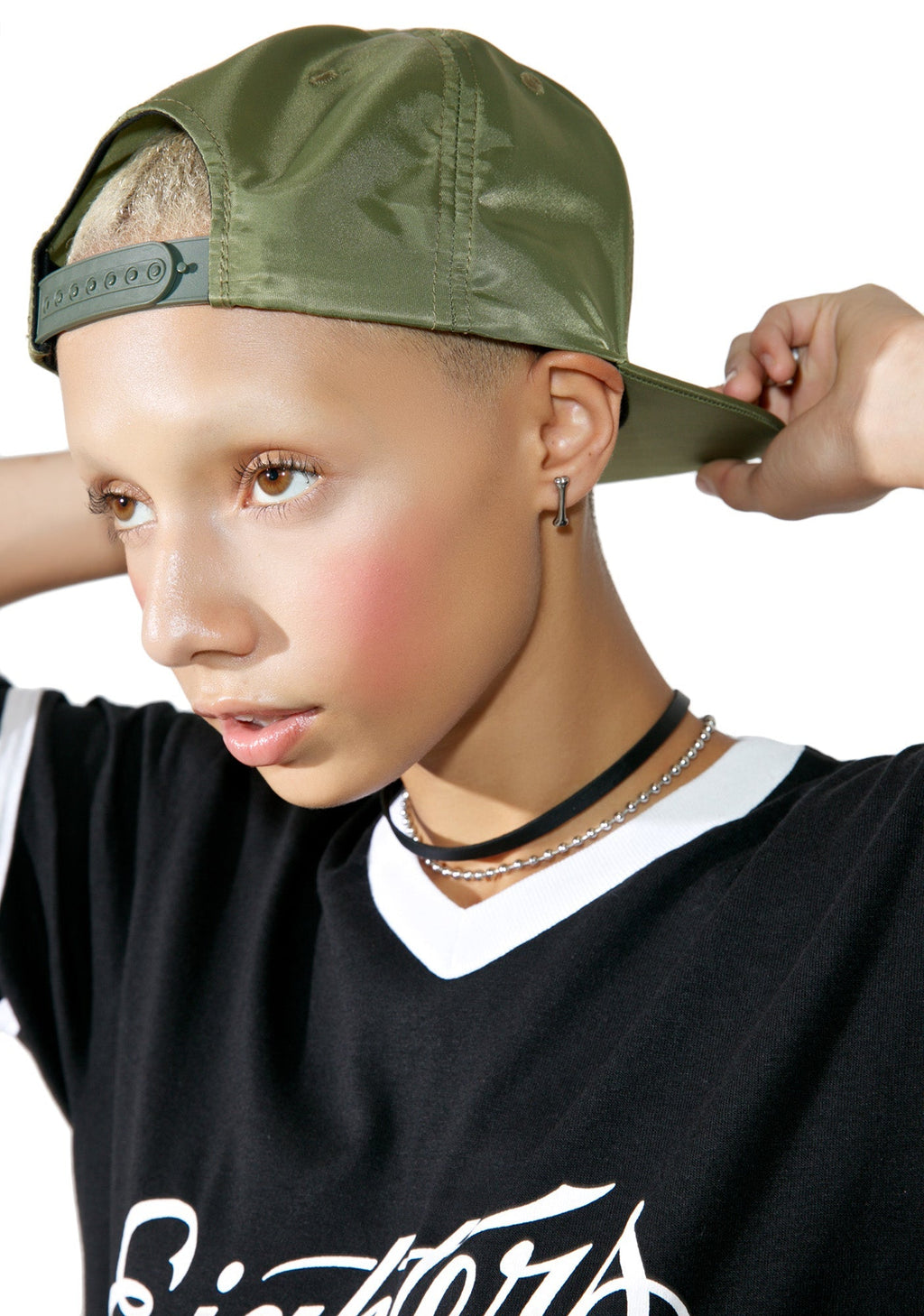 Nylon MA-1 Snapback - Black