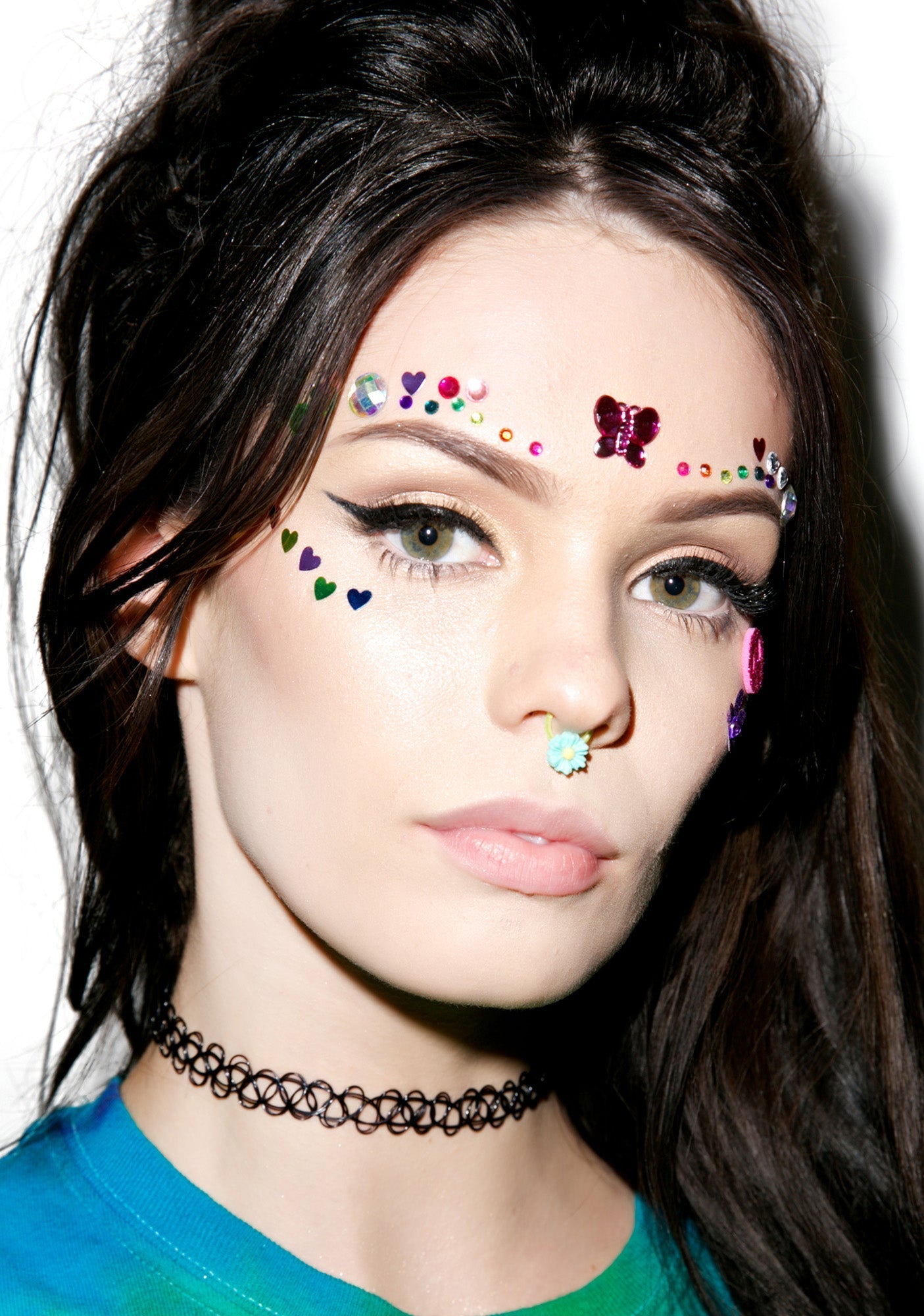 That's So 90s Tattoo Choker - Rainbow