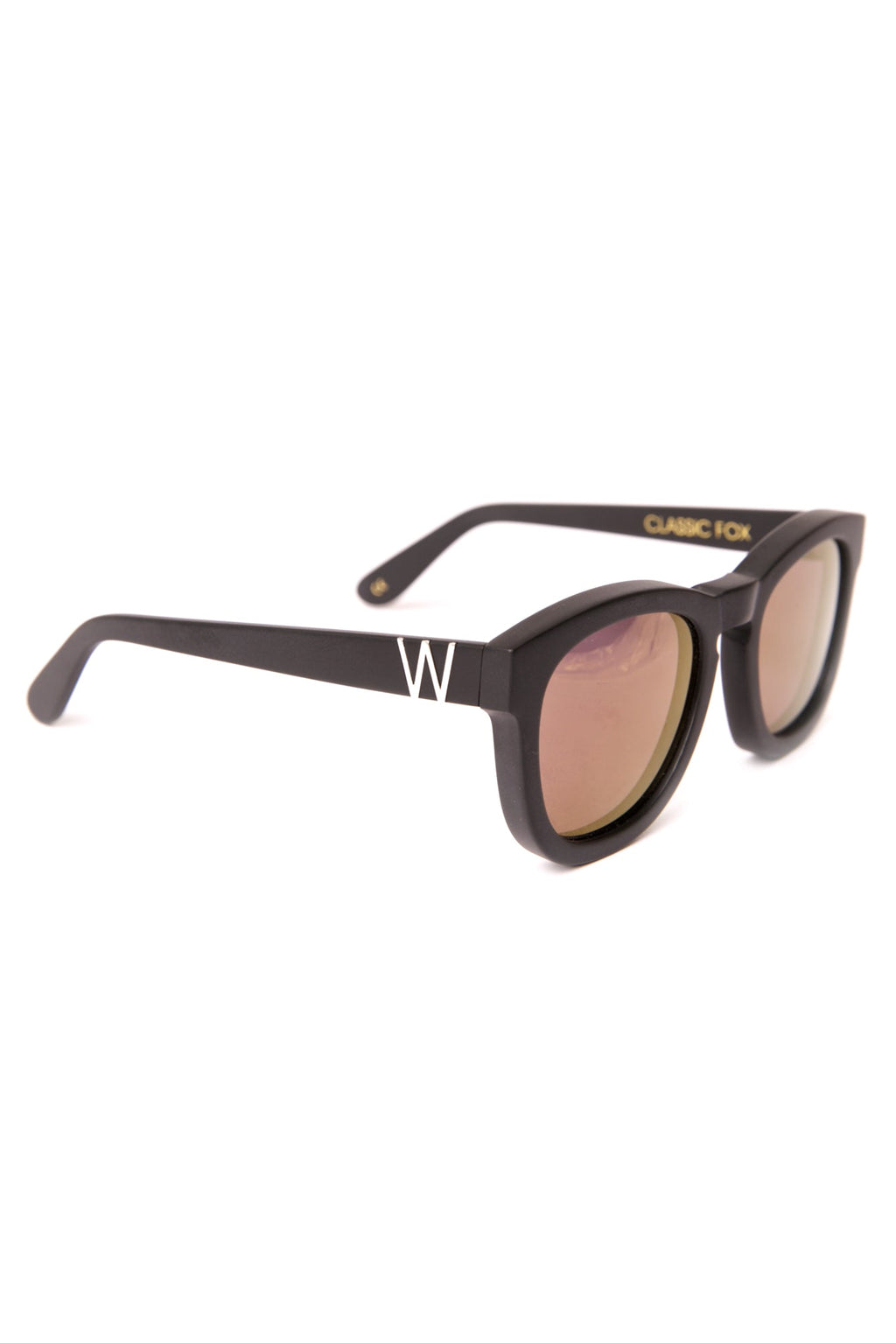 Classic Fox Mirror Sunglasses - Black