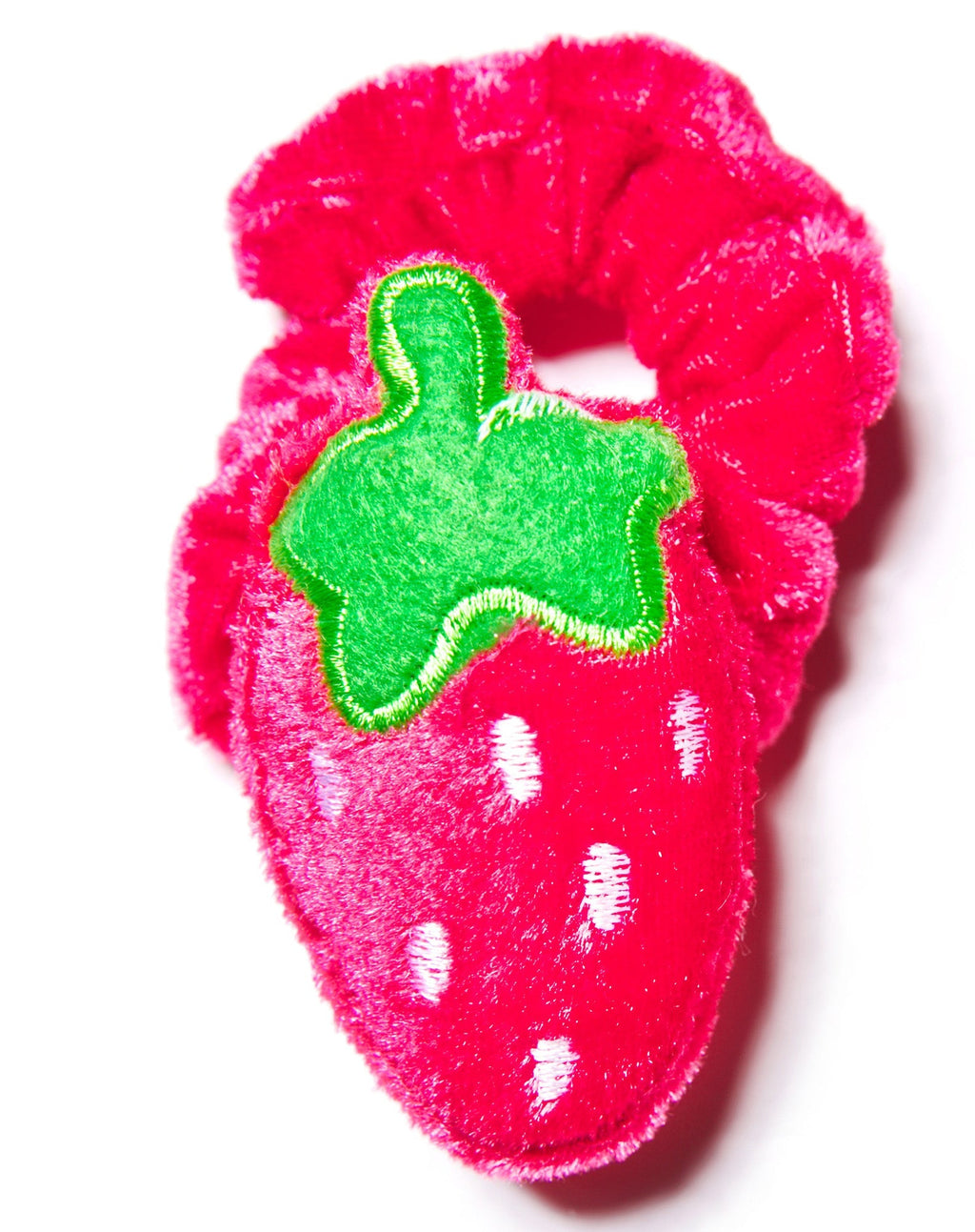 Ichigo Plush Scrunchie - Dark Pink