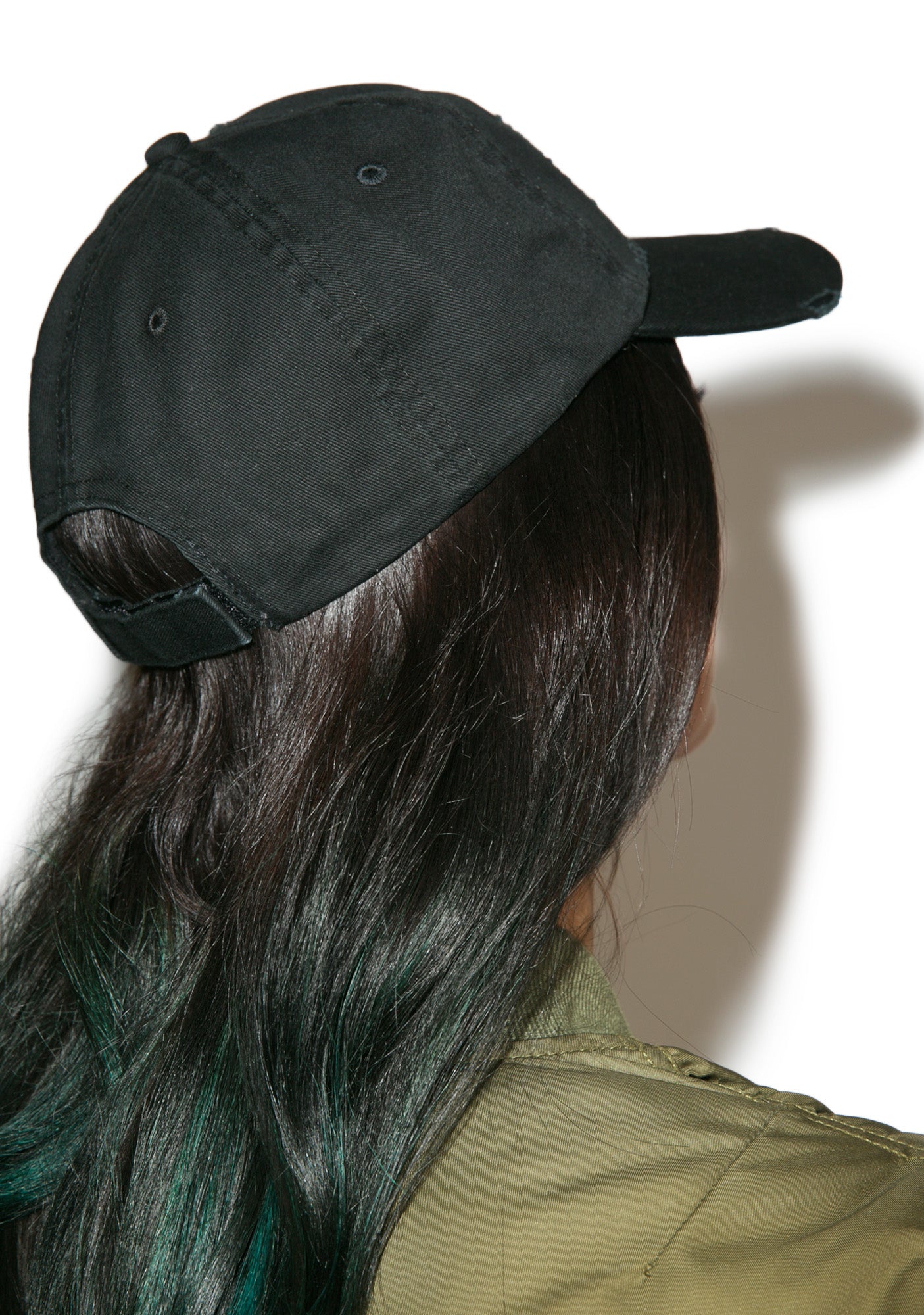 Distressed Dad Hat - Black