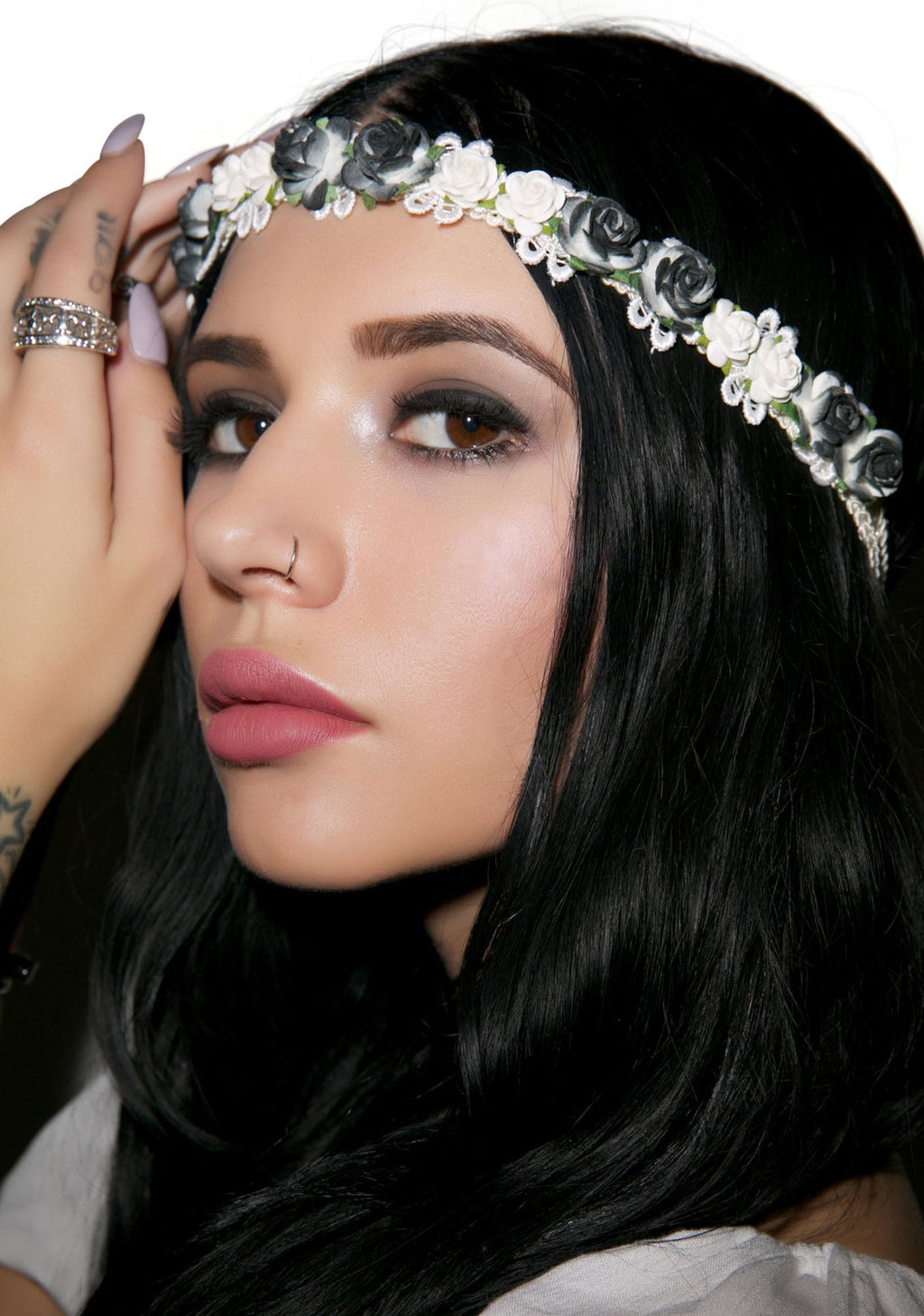 Wildwood Floral Headband - Black