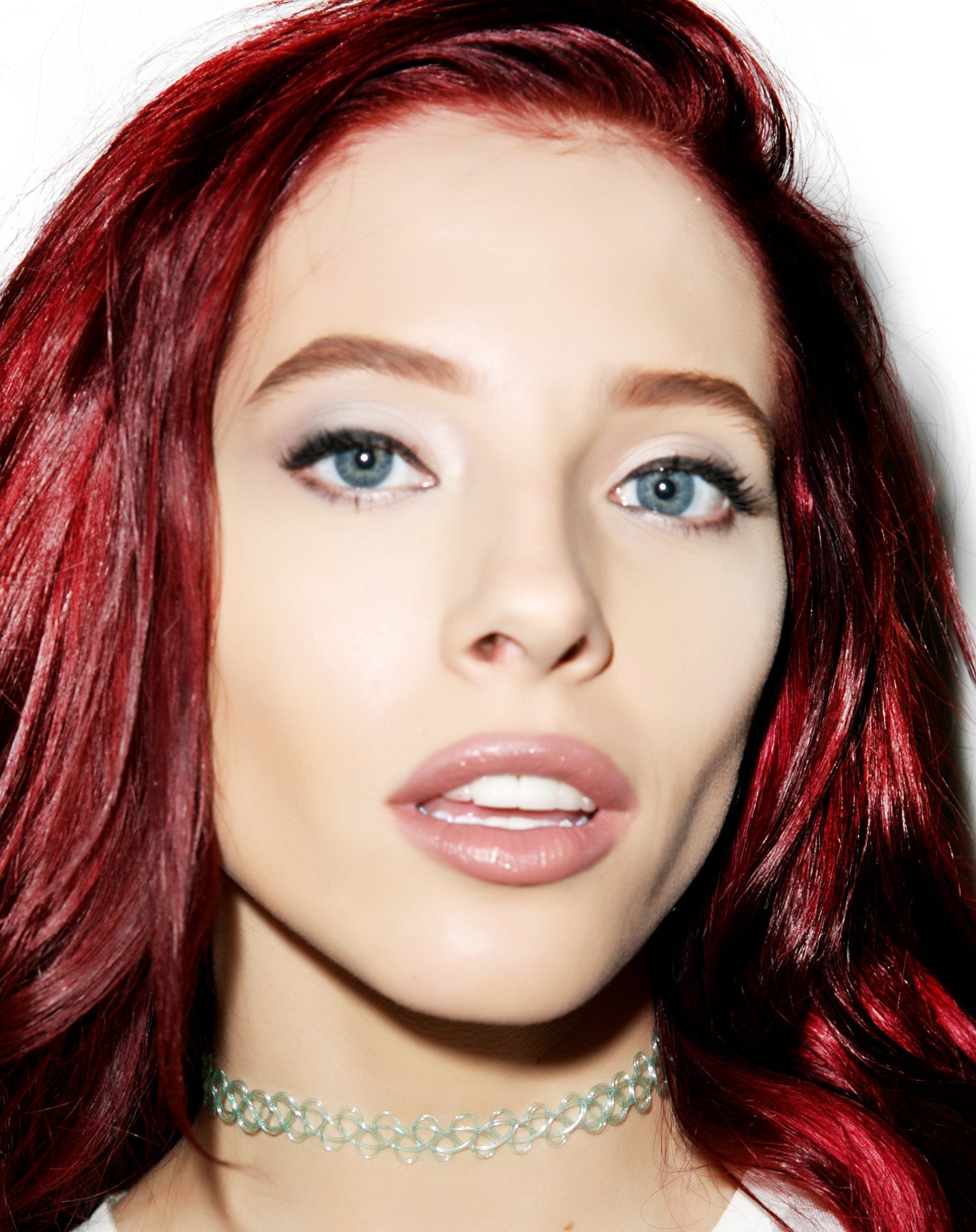 Mermaid Tattoo Choker - Purple